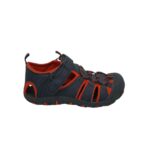 Sandale copii Mountain Warehouse 37, imitatie de piele, negru rosu