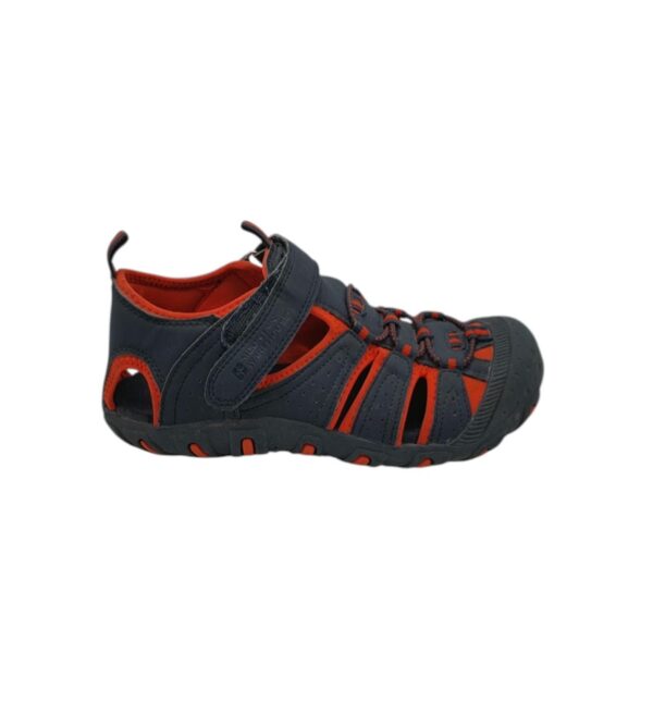 Sandale copii Mountain Warehouse 37, imitatie de piele, negru rosu - imagine 1