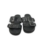 Saboti dama Tamaris 39, imitatie de piele, negru - imagine 3