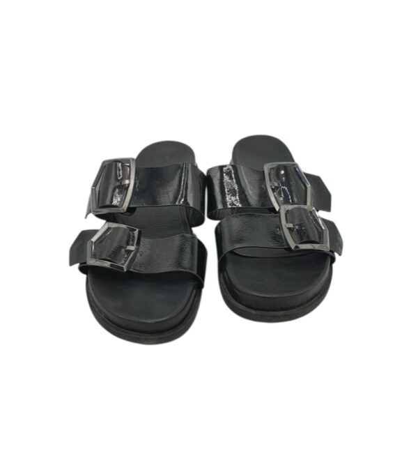 Saboti dama Tamaris 39, imitatie de piele, negru - imagine 3