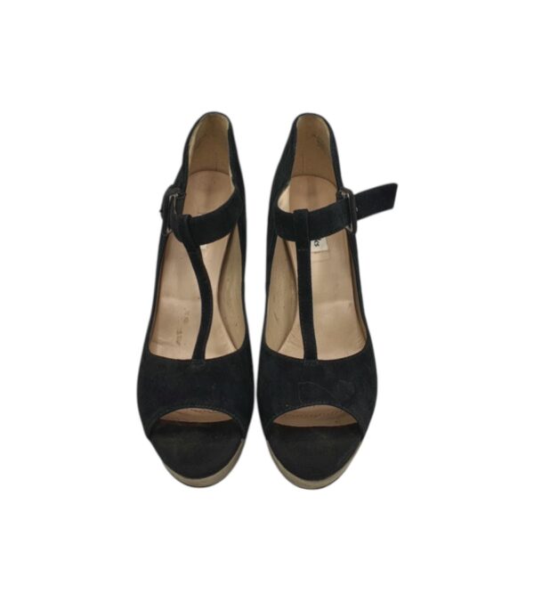 Sandale dama Clarks 39, material textil, negru - imagine 3