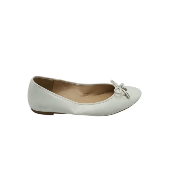 Balerini dama Graceland 40, imitatie de piele, alb - imagine 1
