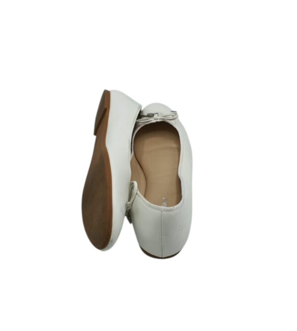 Balerini dama Graceland 40, imitatie de piele, alb - imagine 4