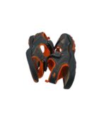 Sandale copii Vty 31, imitatie de piele, negru portocaliu - imagine 4