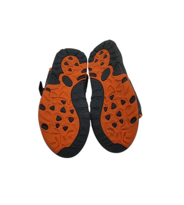Sandale copii Vty 31, imitatie de piele, negru portocaliu - imagine 5