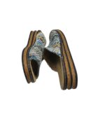 Saboti dama Rieker 40, imitatie de piele,  albastra - imagine 4