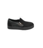 Espadrile dama 39, imitatie de piele, material textil, negru