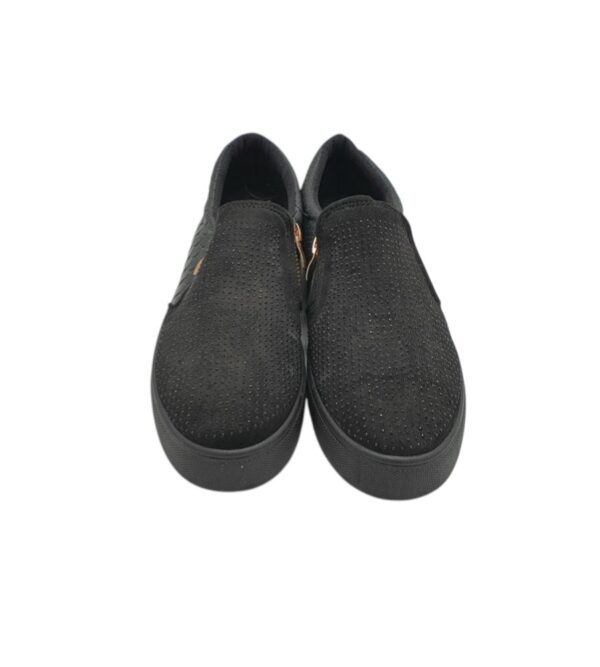 Espadrile dama 39, imitatie de piele, material textil, negru - imagine 3