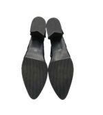 Sandale dama 39, material textil, negru - imagine 4