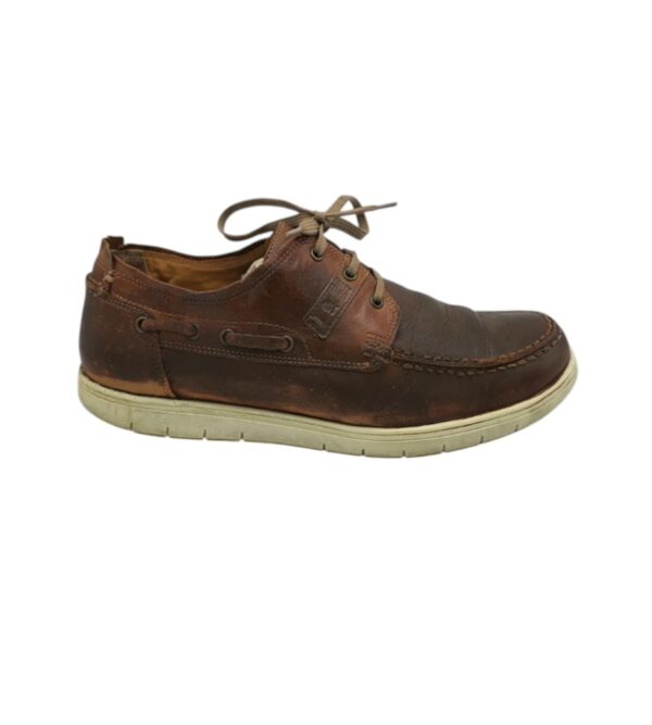 Mocasini barbati Fretz Men 45, piele, maro - imagine 1
