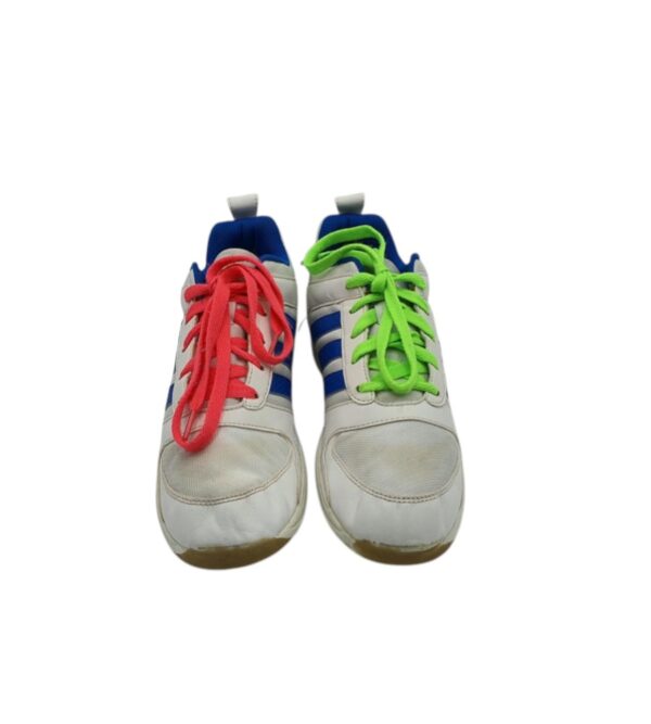 Adidasi dama Adidas 38, imitatie de piele, material textil, alb albastru - imagine 3