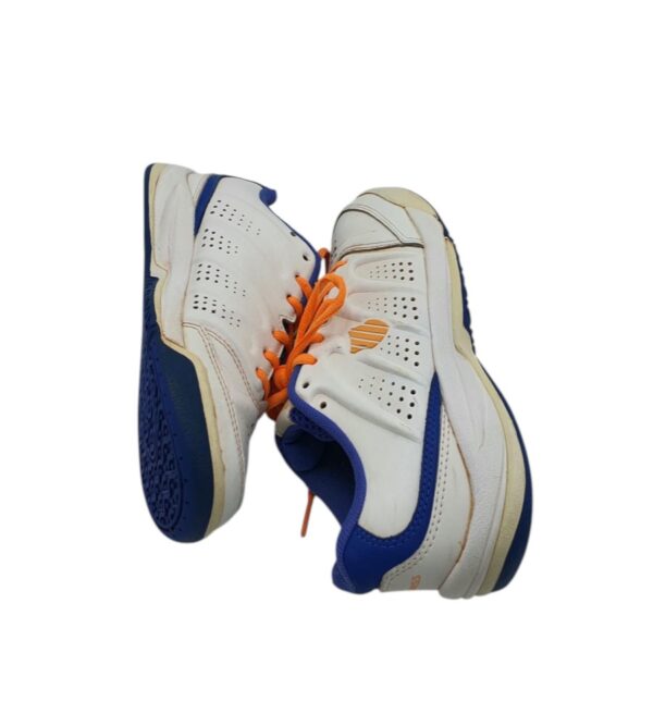 Adidasi copii K-Swiss 34, imitatie de piele, alb albastru - imagine 4