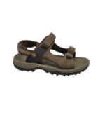 Sandale barbati Peter Storm 42, piele intoarsa, maro