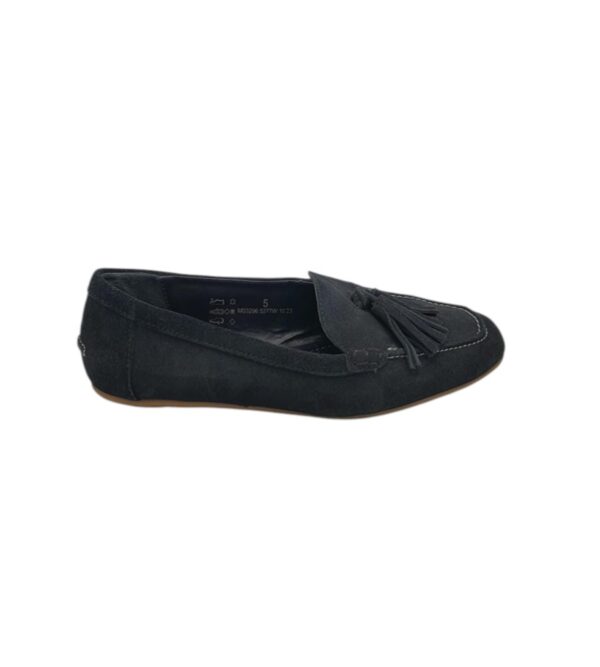 Mocasini dama M&S 38, piele  intoarsa, negru - imagine 1