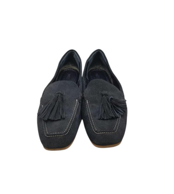 Mocasini dama M&S 38, piele  intoarsa, negru - imagine 3