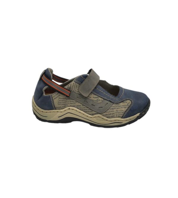 Pantofi dama Rieker 39, imitatie de piele, albastru - imagine 1