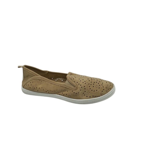 Espadrile dama Infinity 40, imitatie de piele, maro - imagine 1