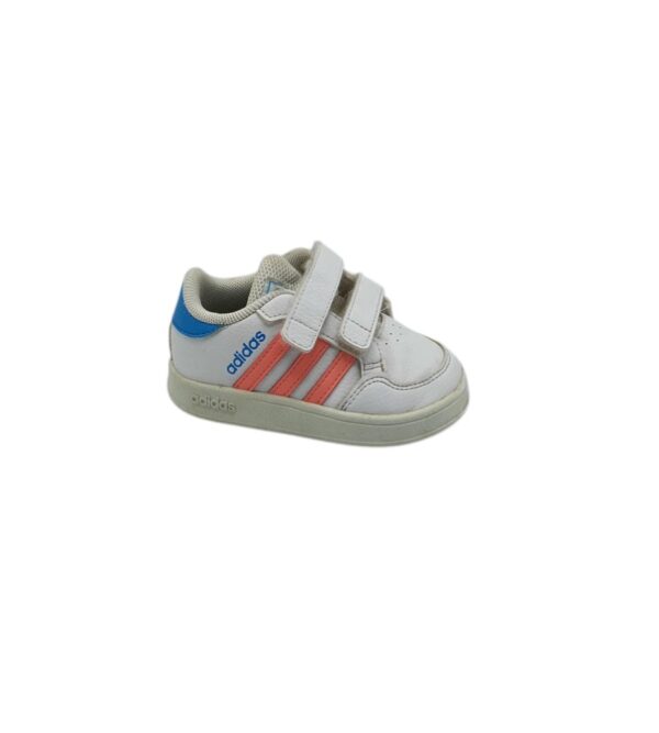 Adidasi copii Adidas 22, imitatie de piele, alb - imagine 1