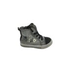 Tenisi copii Walkx 24, material textil, gri negru