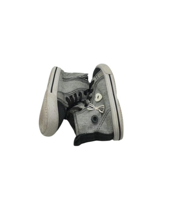 Tenisi copii Walkx 24, material textil, gri negru - imagine 4