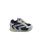 Adidasi copii Lico 28, material textil, imitatie de piele, alb albastru