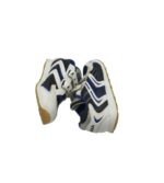 Adidasi copii Lico 28, material textil, imitatie de piele, alb albastru - imagine 4