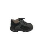 Pantofi copii Superfit 26, piele intoarsa, piele, negru