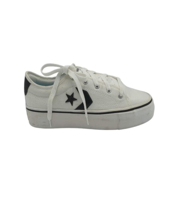 Tenisi dama Converse 40, material textil, alb - imagine 1