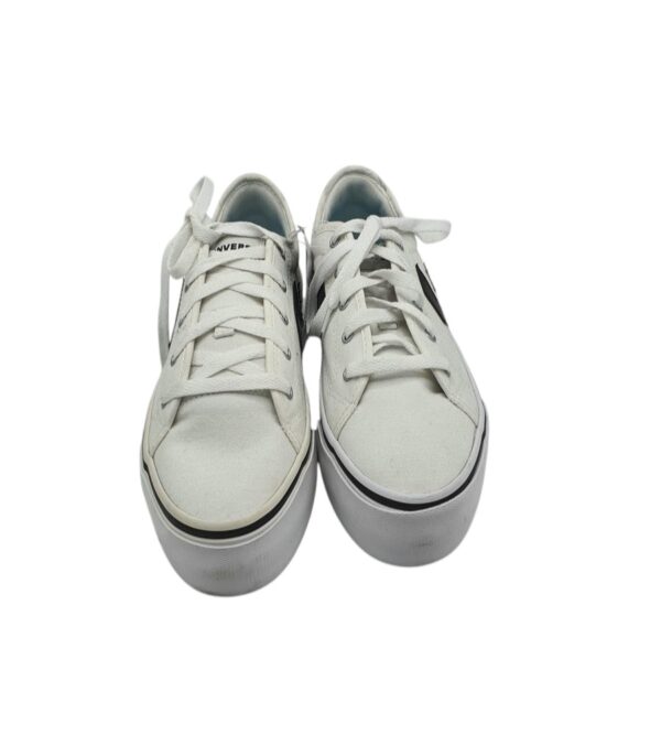 Tenisi dama Converse 40, material textil, alb - imagine 3