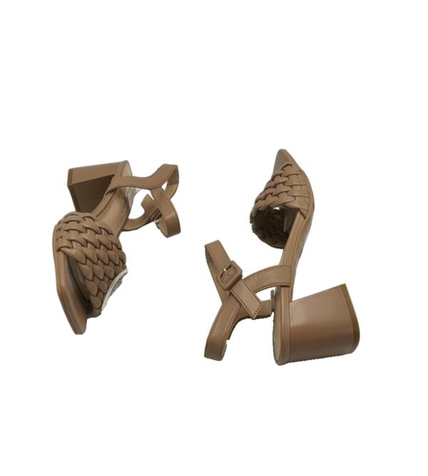Sandale dama My♥U 37, imitatie de piele, bej - imagine 4