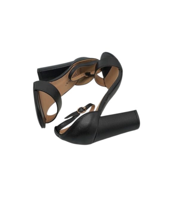 Sandale dama Vlinder 36, imitatie de piele, negru - imagine 4