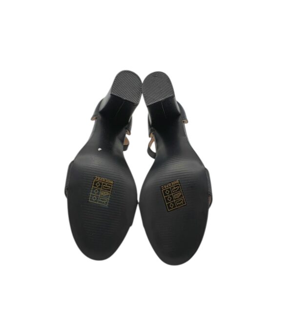 Sandale dama Vlinder 36, imitatie de piele, negru - imagine 5