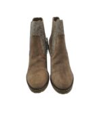 Botine dama S' Oliver 40, imitatie de piele, piele intoarsa, maro gri - imagine 3