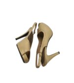 Sandale dama C'M Paris 38, imitatie de piele, crem - imagine 4