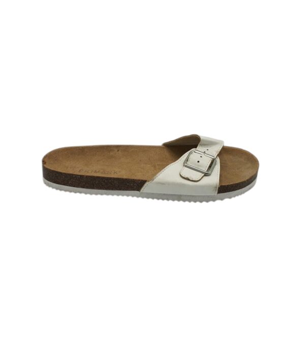 Saboti dama Primark 39, imitatie de piele, alb - imagine 1