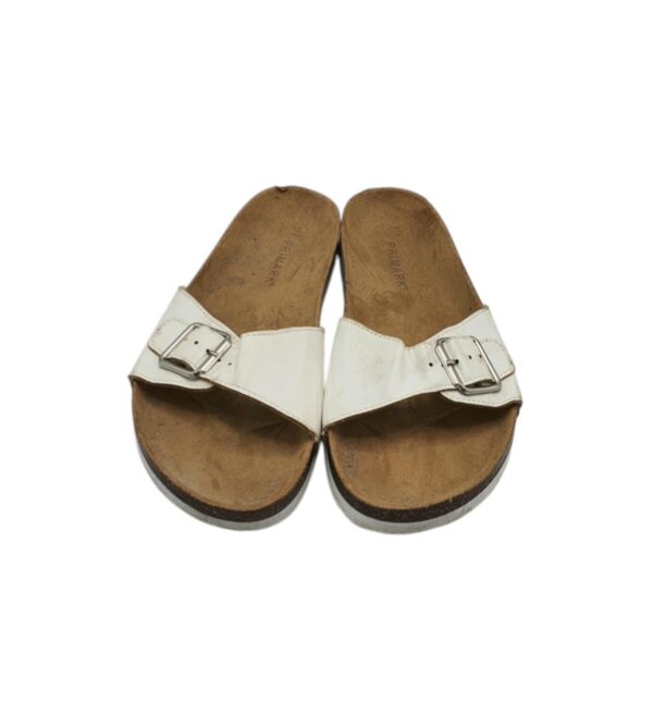 Saboti dama Primark 39, imitatie de piele, alb - imagine 3