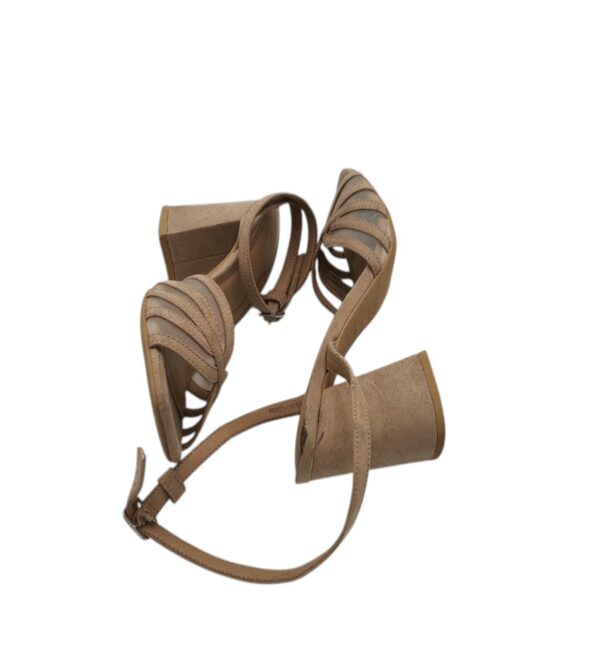 Sandale dama New Look 37, material textil, maro - imagine 4