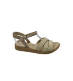 Sandale dama Woow 39, material textil , bej