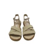 Sandale dama Woow 39, material textil , bej - imagine 3