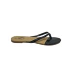 Saboti dama  39, imitatie de piele, negru