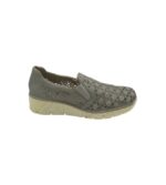 Pantofi dama Rieker 39, imitatie de piele, gri