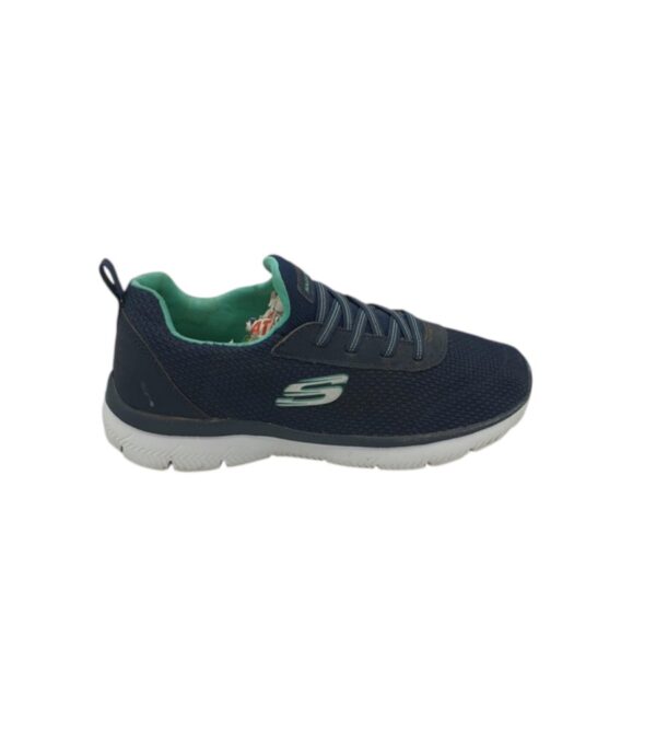 Adidasi dama Skechers 38, material textil, bleumarin - imagine 1