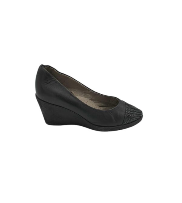 Pantofi damă Komfort 37, piele, negru - imagine 1