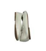 Balerini dama 41, imitatie de piele, alb - imagine 4