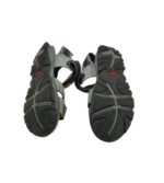 Sandale barbati Rieker 40, imitatie de piele, gri - imagine 5