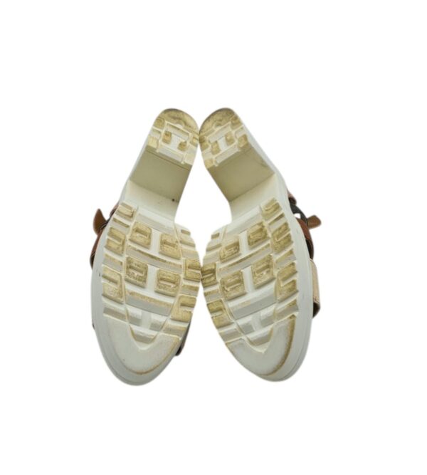 Saboti dama 37, imitatie de piele, multicolor - imagine 5