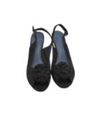 Sandale dama Marco Tozzi 40, material textil, negru - imagine 3