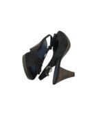 Sandale dama Marco Tozzi 40, material textil, negru - imagine 4