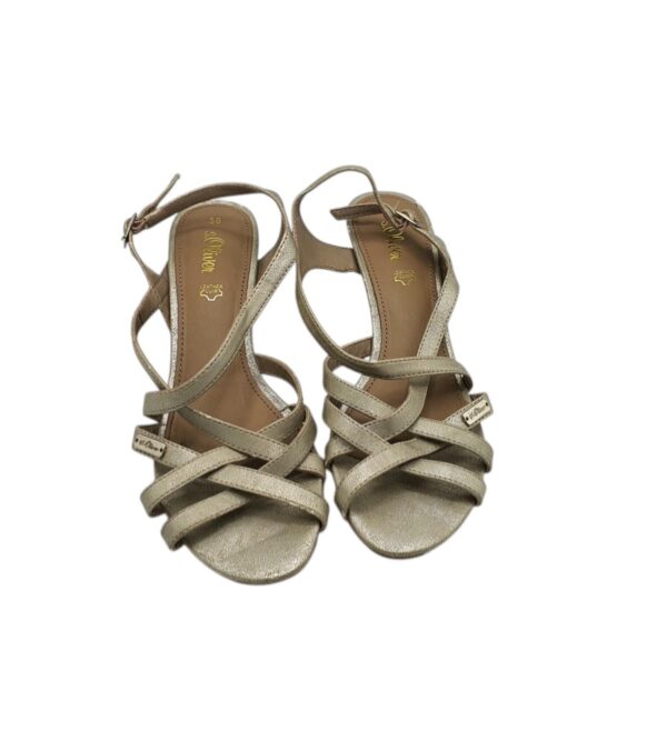 Sandale dama S 'Oliver 38, imitatie de piele, gri - imagine 3