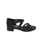 Sandale dama Janet D 42, piele, negru